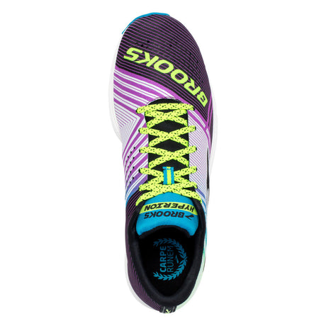 Brooks Hyperion chaussure de course a pied femme pourpre bleu uv