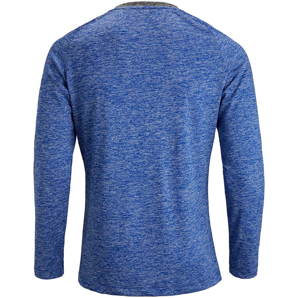 Bjorn Borg Aaron T-shirt manches longues sport pour homme bleu vue dos Soccer Sport Fitness