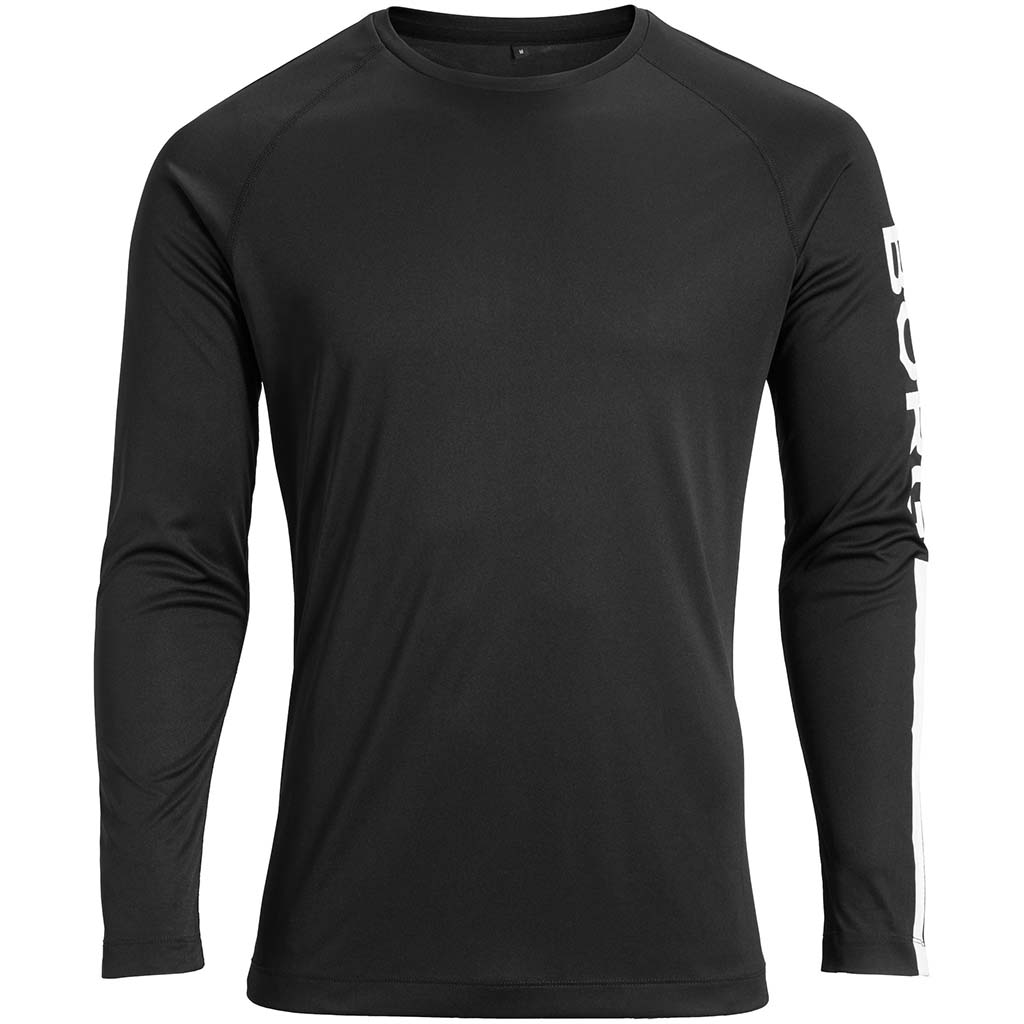 Bjorn Borg Aaron T-shirt manches longues sport pour homme noir Soccer Sport Fitness