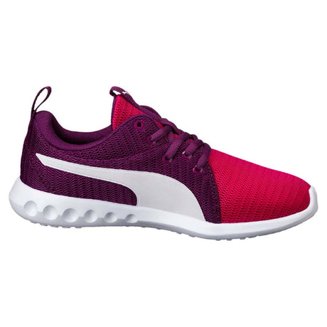 Chaussure de course a pied enfant Puma Carson 2 Jr love potion vue latérale Soccer Sport Fitness