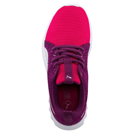 Chaussure de course a pied enfant Puma Carson 2 Jr love potion vue supérieure Soccer Sport Fitness