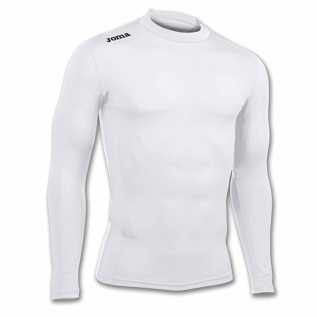 JOMA Brama Academy maillot thermique de compression sport manches longues blanc 