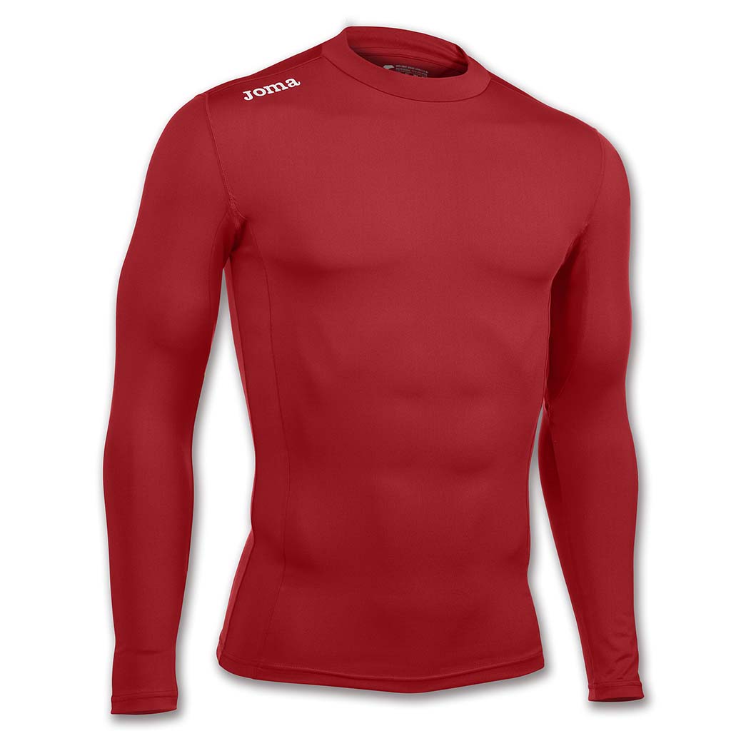 JOMA Brama Academy maillot thermique de compression sport manches longues rouge