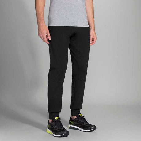 Pantalon de course à pied Brooks Threshold pour homme noir live 2 Soccer Sport Fitness