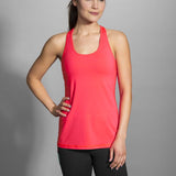 Brooks Pick-Up Tank camisole de course à pied rose sans manches femme lv2