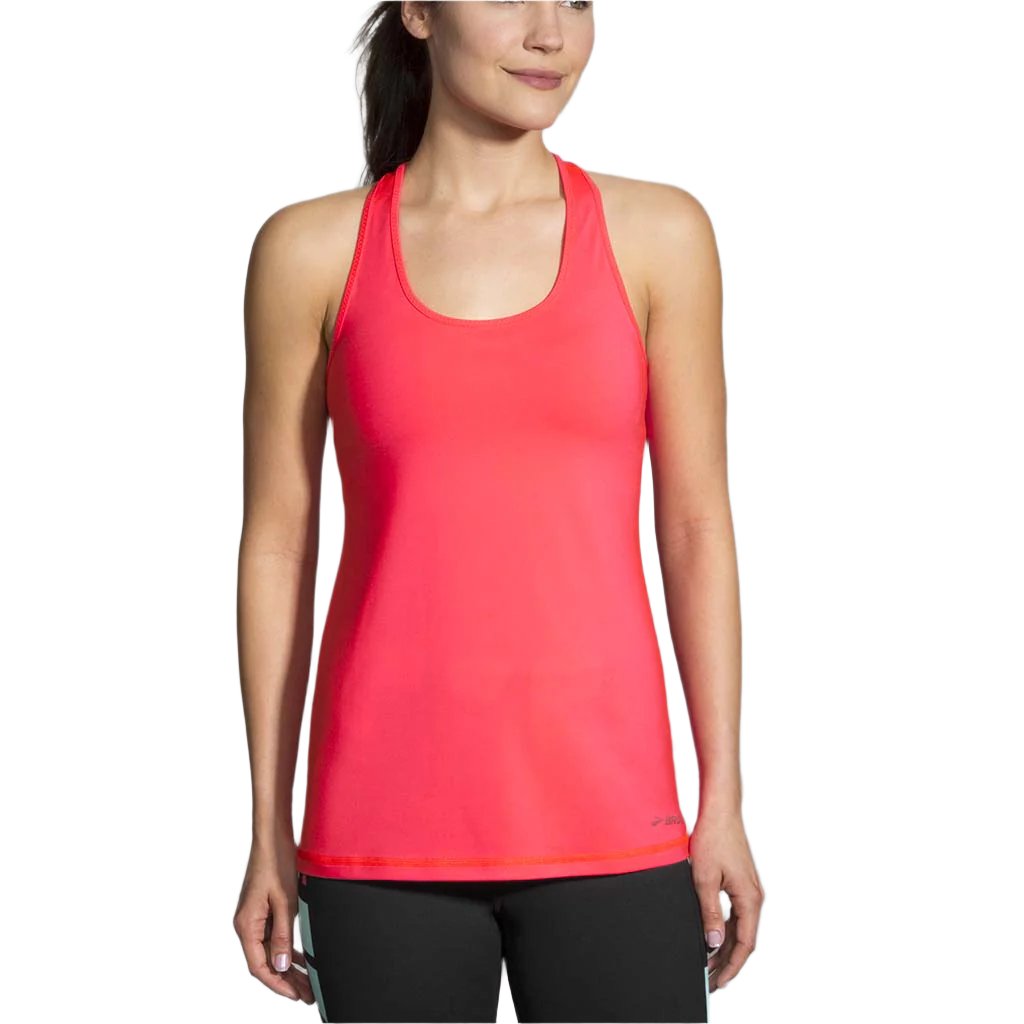 Brooks Pick-Up Tank camisole de course à pied rose sans manches femme lv