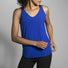 Brooks Fremont women's running tank top bleu vue avant Soccer Sport Fitness