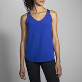 Brooks Fremont women's running tank top bleu vue avant 2 Soccer Sport Fitness