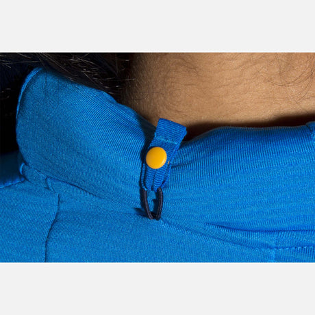 Brooks Notch Thermal Hoodie chandail de course à pied blue bolt femme col