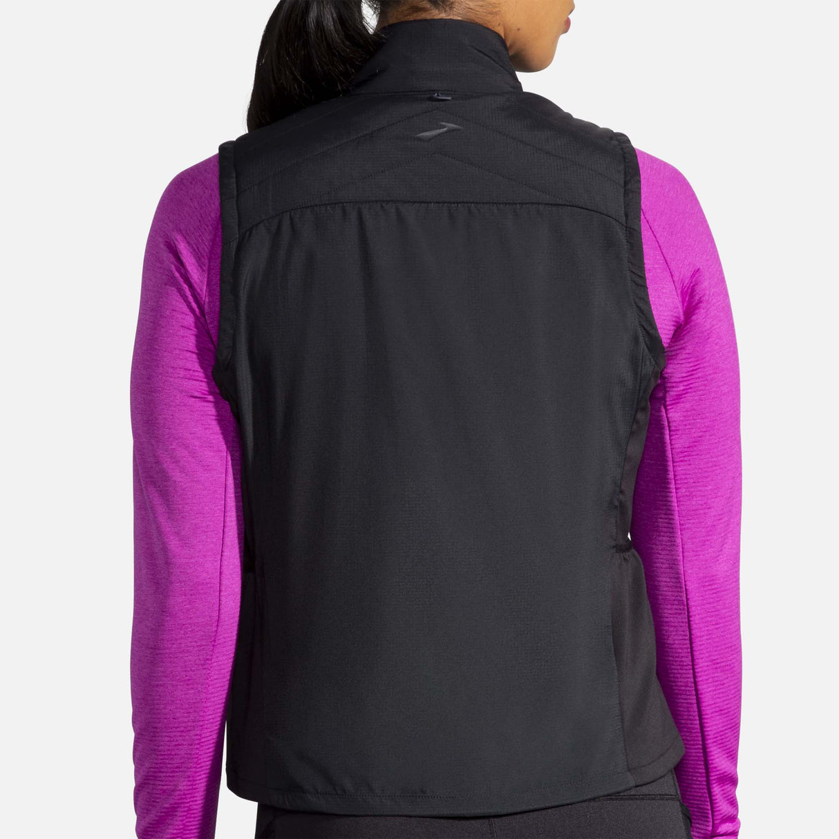 Brooks Shield Hybrid Veste sans manches de course à pied noir femme dos