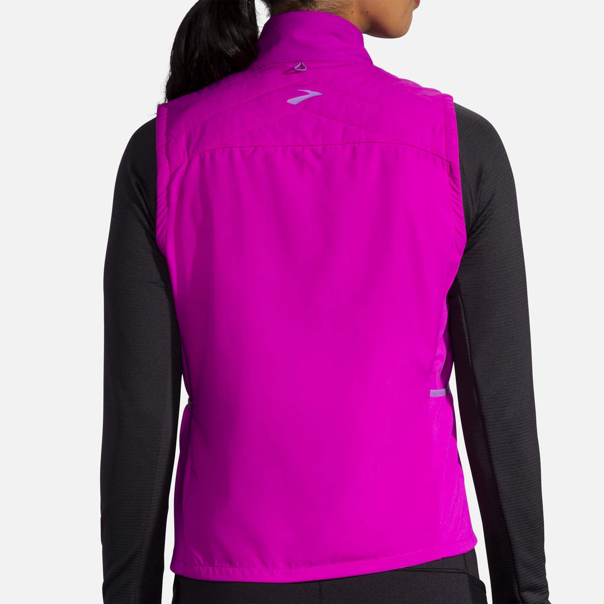 Brooks Shield Hybrid Veste sans manches de course à pied magenta femme dos