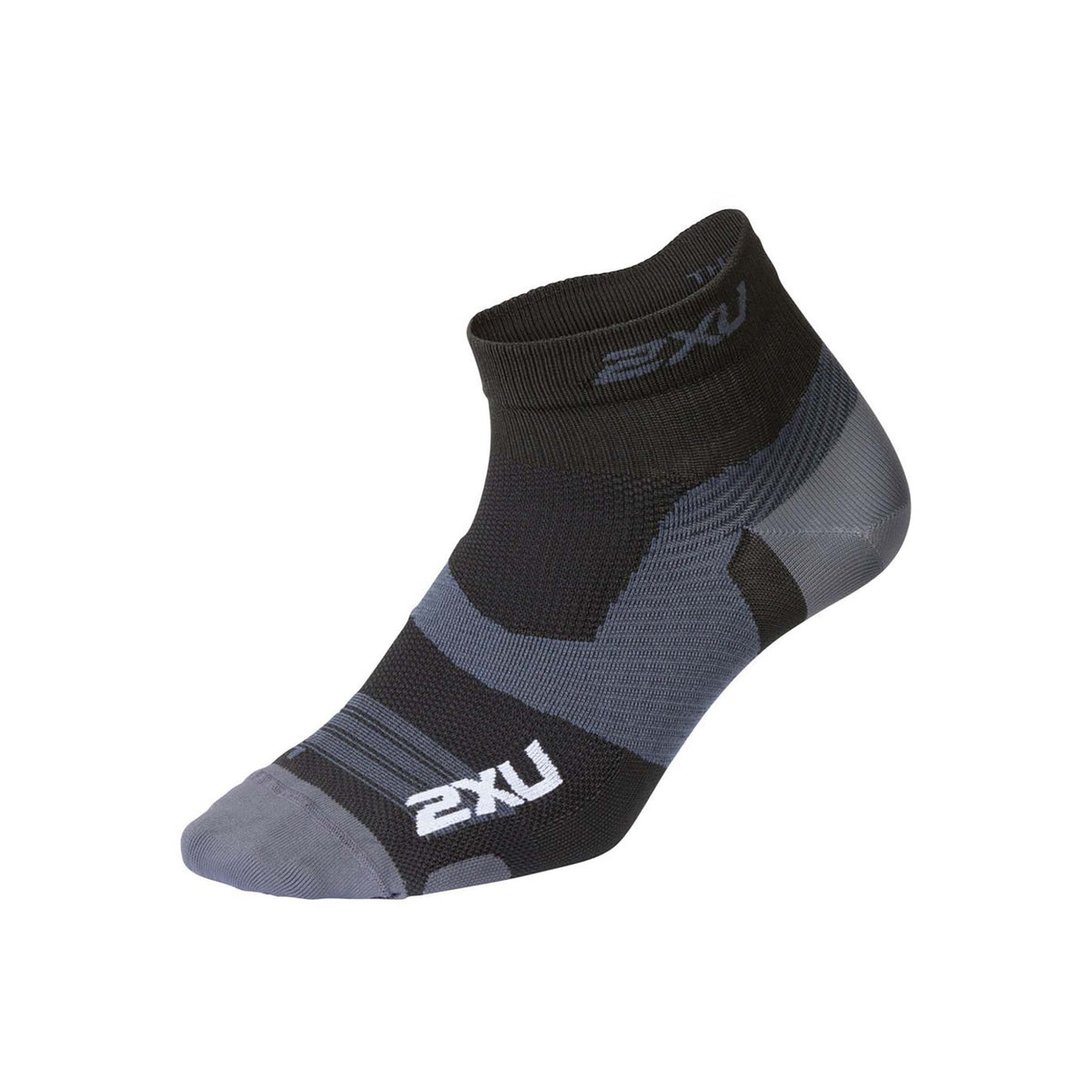2XU 1/4 Crew Vectr Ultralight Cushion run socks black titanium