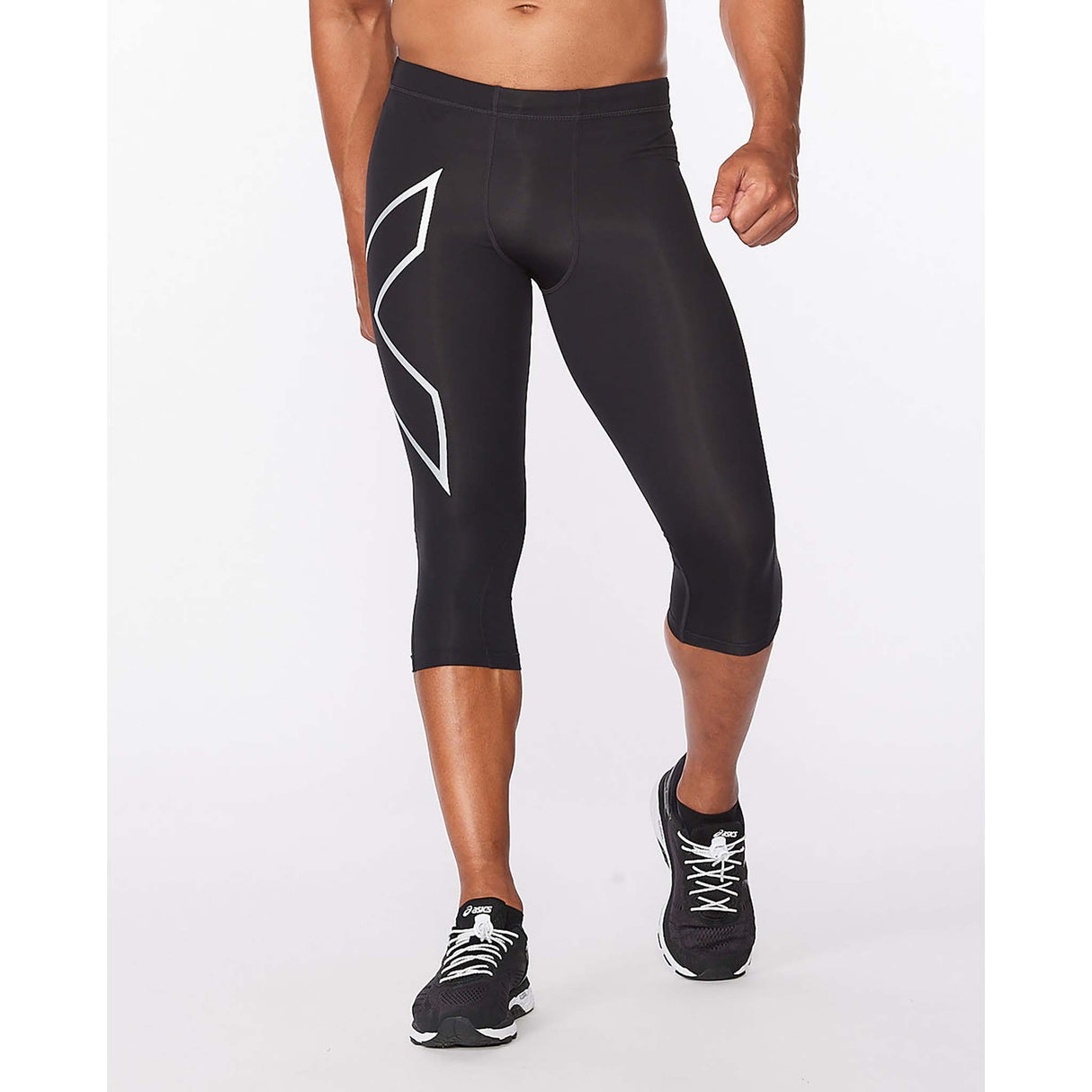 2XU cuissard de compression 3/4 Core noir argent homme