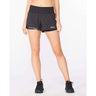 2XU Aero 3-Inch Shorts 2-en-1 de course à pied noir femme