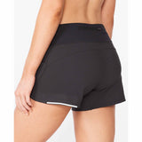 2XU Aero 4" Shorts de course à pied pour femme Black vue de près dos