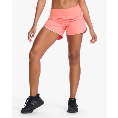 2XU Aero 4 Inch Shorts de course à pied hyper coral femme