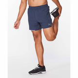 2XU Aero 5" Short de course à pied pour homme midnight angle