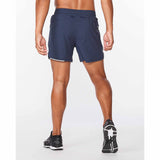 2XU Aero 5" Short de course à pied pour homme midnight vue de dos