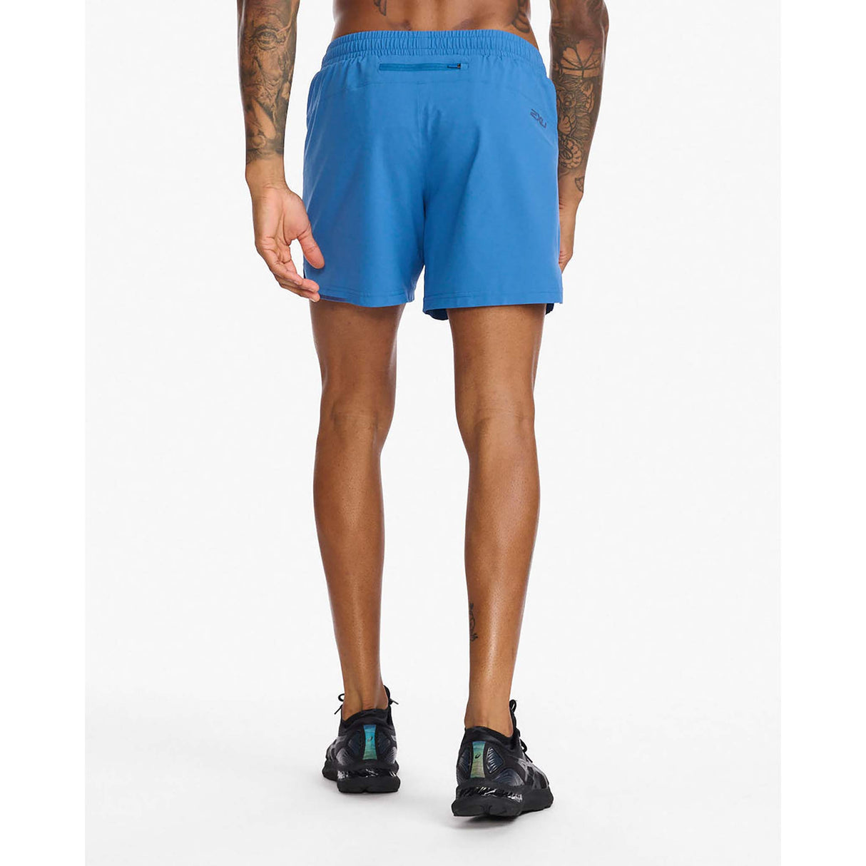 2XU Aero 5" Short de course à pied starling medieval blue homme dos