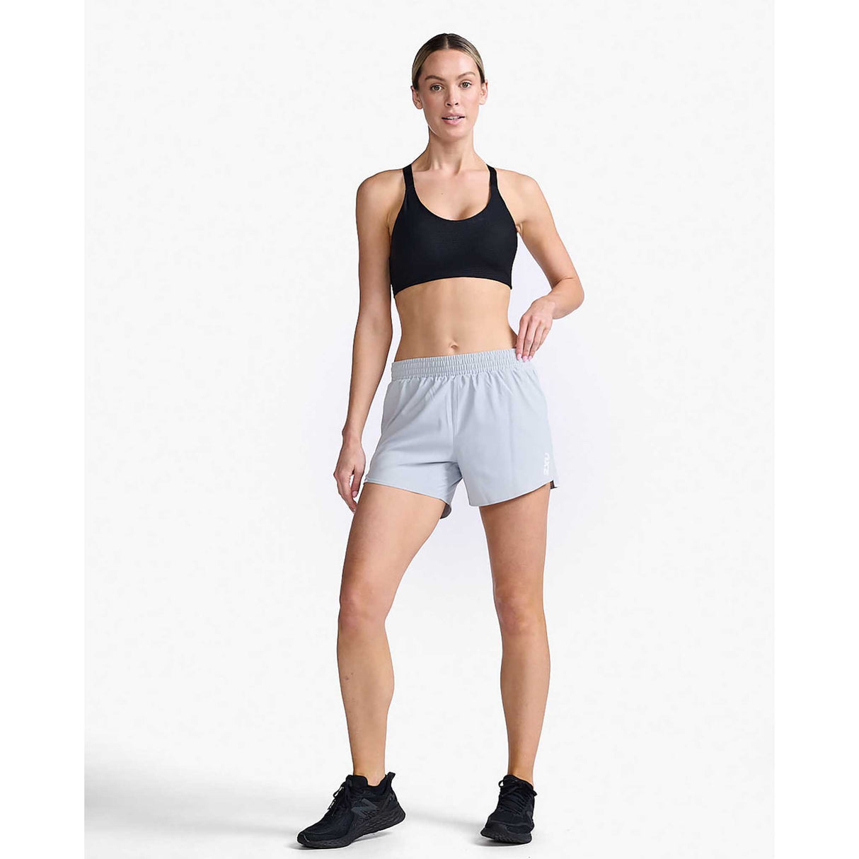 2XU Aero 5-Inch Shorts de course à pied femme live-harbour mist / blanc réfléchissant