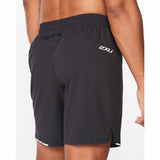 2XU Aero 7" shorts de course à pied pour homme noir vue de près dos
