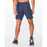 2XU Aero 7" shorts de course à pied pour homme midnight vue de dos