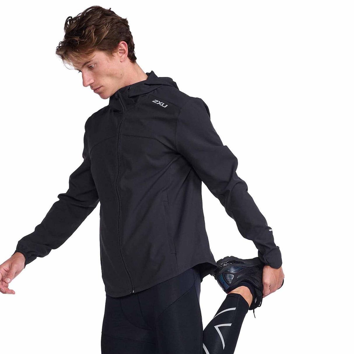 2XU Aero Jacket manteau de course à pied à l'épreuve de l'eau homme - Noir