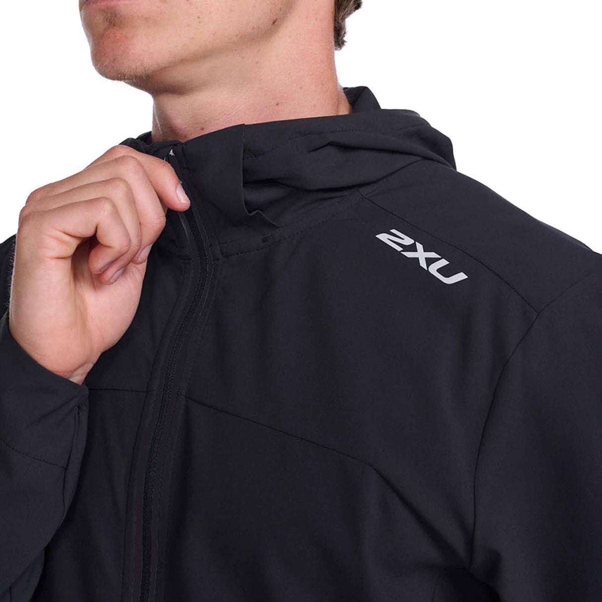 2XU Aero Jacket manteau de course à pied à l'épreuve de l'eau homme - Noir