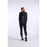2XU Aero Jacket manteau imperméable black silver reflective femme dos 2