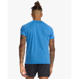 2XU Aero Tee t-shirt de course à pied medieval blue homme  dos