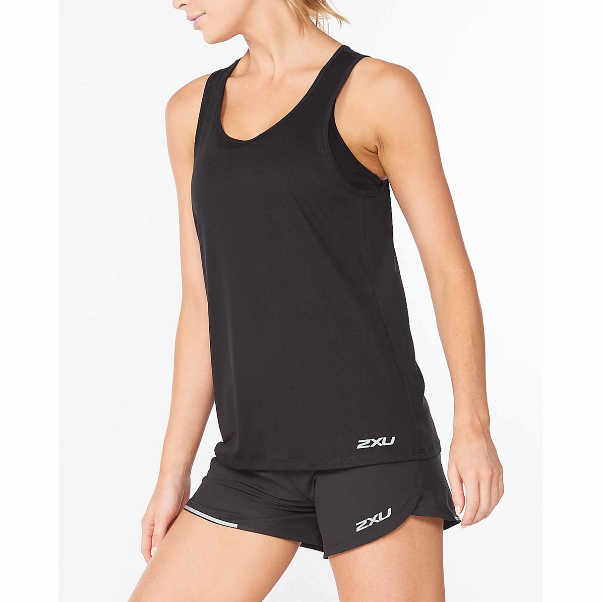 2XU Aero Singlet camisole pour femme black angle