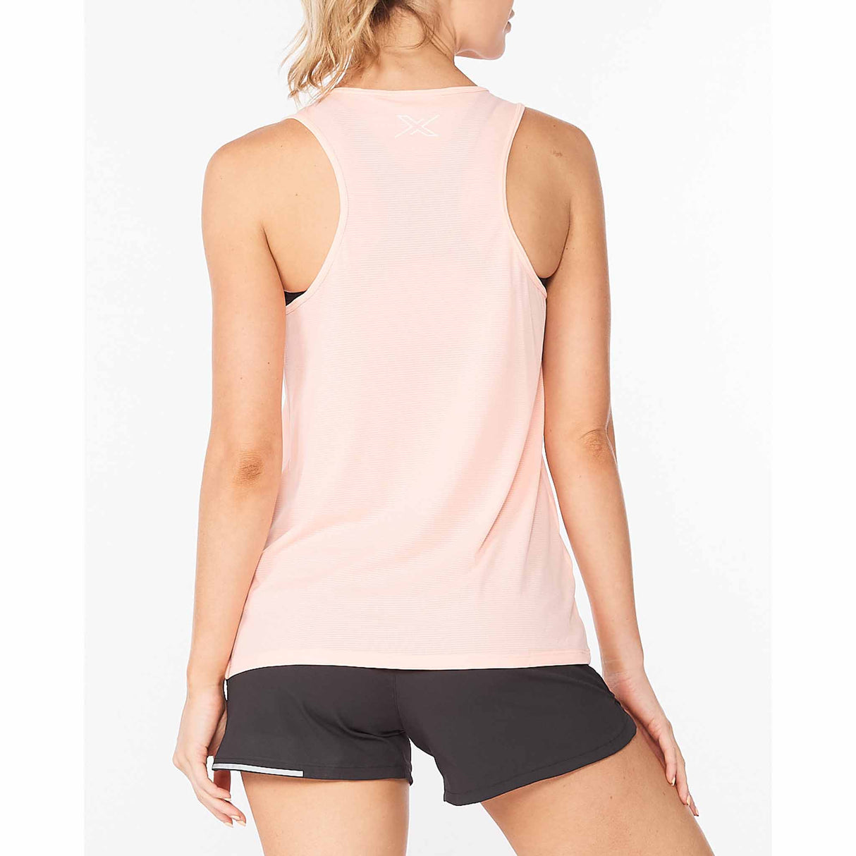 2XU Aero Singlet camisole pour femme Pop Coral vue de dos