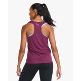 2XU Aero Singlet camisole de course à pied mulberry femme dos