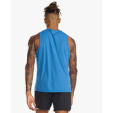 2XU Aero Tank camisole de course starling homme dos