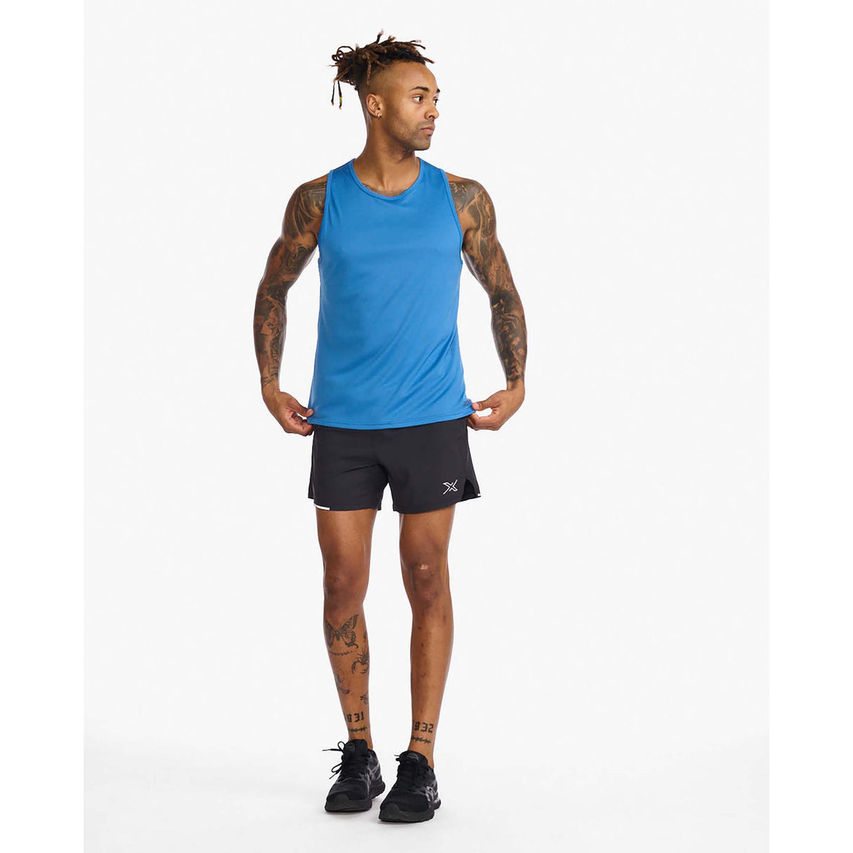 2XU Aero Tank camisole de course starling homme live 2