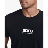 2XU Contender Tee t-shirt black nero homme col