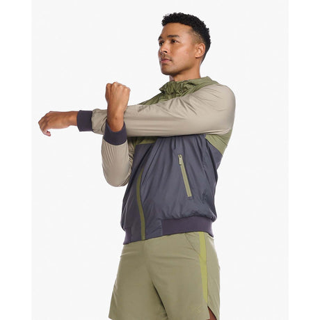 2XU Contender Windbreaker manteau coupe-vent alpine periscope homme lateral