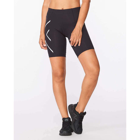 2XU Core Compression Short compressif sport noir argent femme