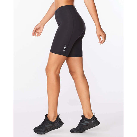 2XU Core Compression Short compressif sport noir argent femme lateral