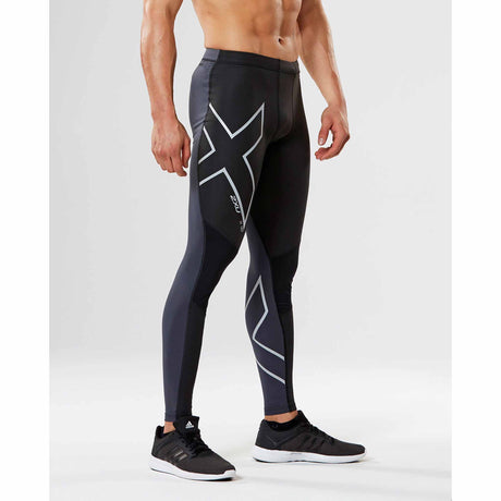 2XU Legging de course compressif Elite Wind Defence pour homme angle