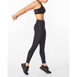 2XU Force Mid-Rise Compression Tights femme lateral 3- noir