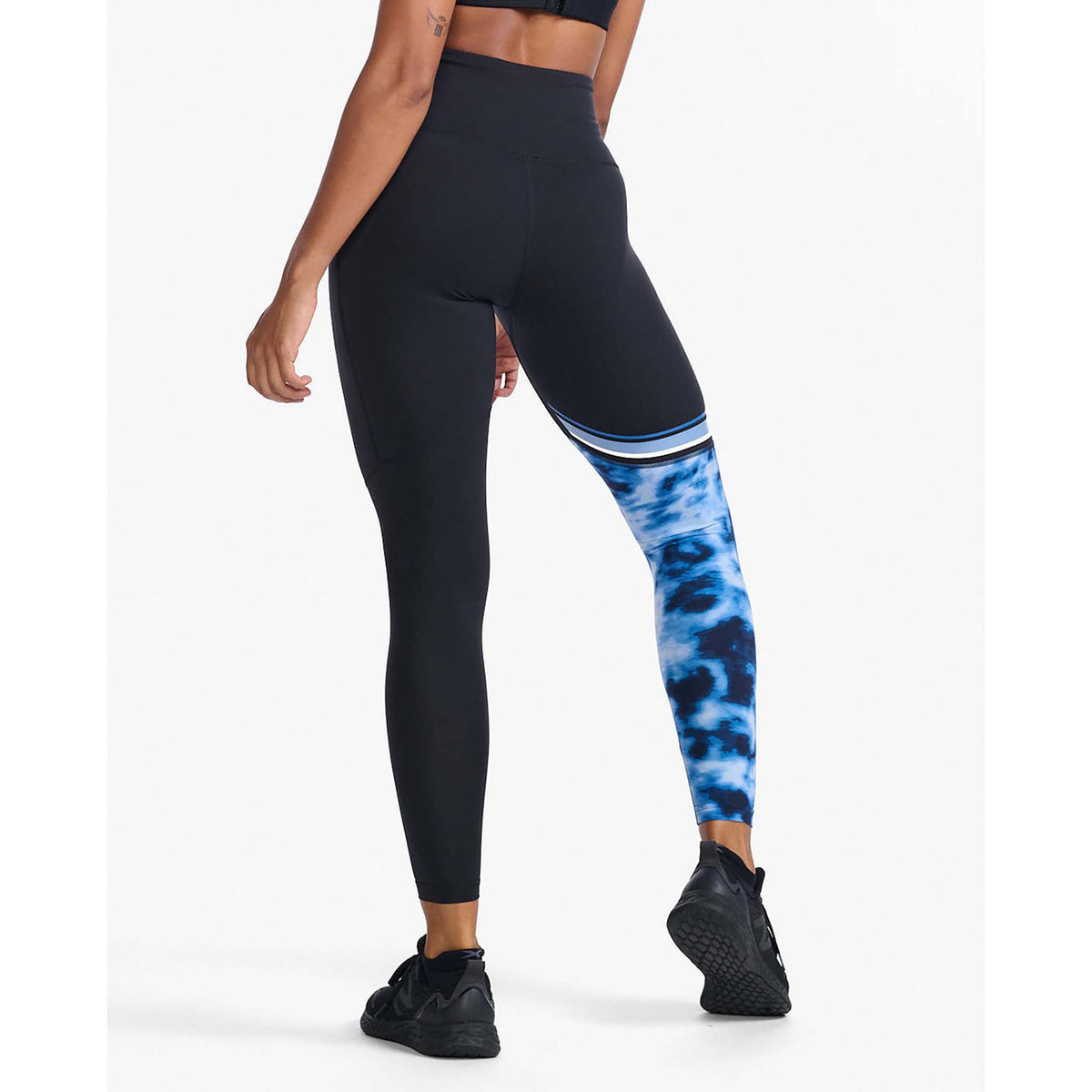 2XU Form Splice Hi-Rise leggings sport noir bleu femme dos