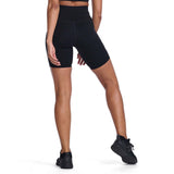 2XU Form Stash Hi-Rise Bike Shorts 2.0 cuissard taille haute noir femme dos