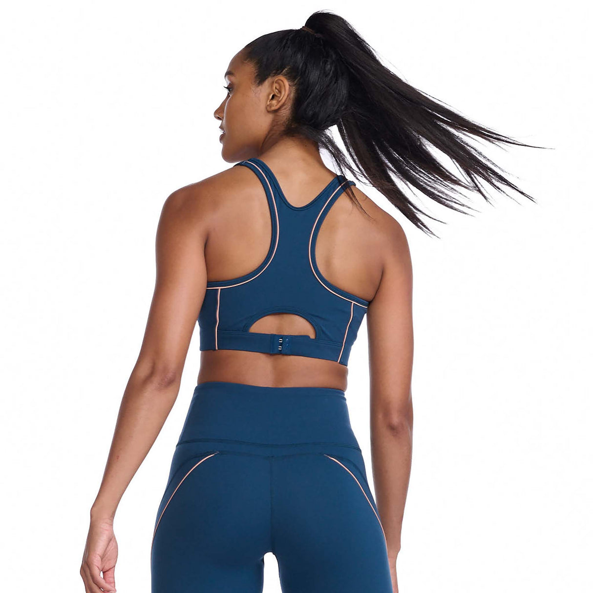 2XU Form Swift Crop Top de sport clair de lune femme dos