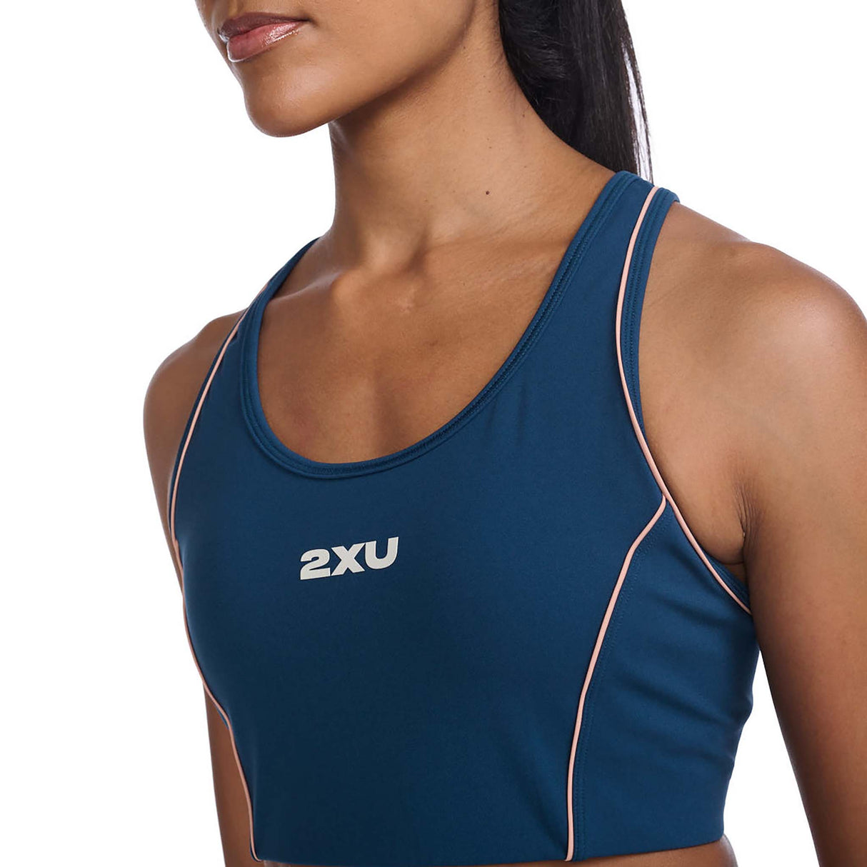 2XU Form Swift Crop Top de sport clair de lune femme detail