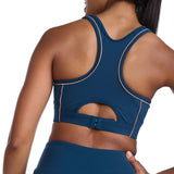 2XU Form Swift Crop Top de sport clair de lune femme dos details