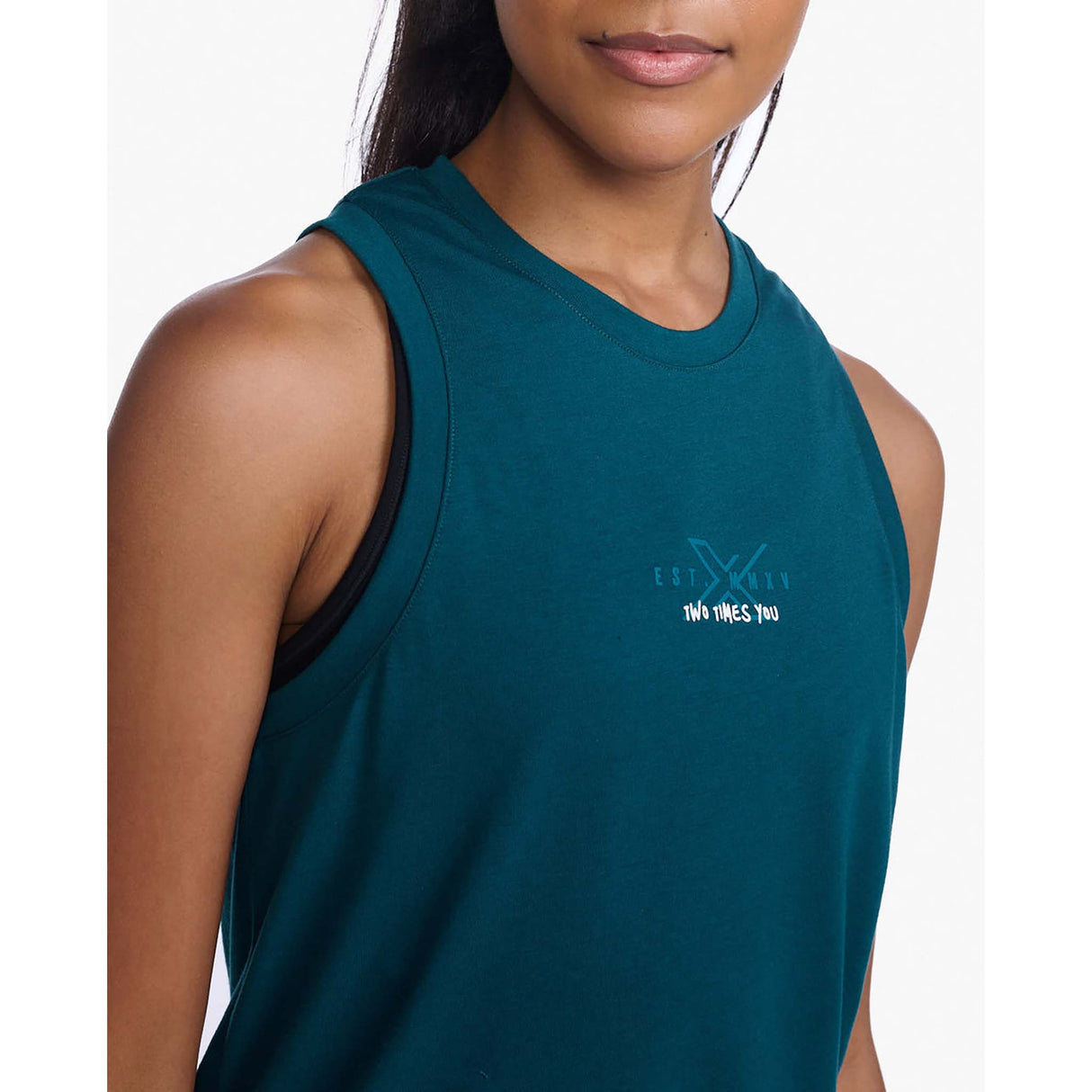 2XU Form Tank camisole de course à pied jade femme details