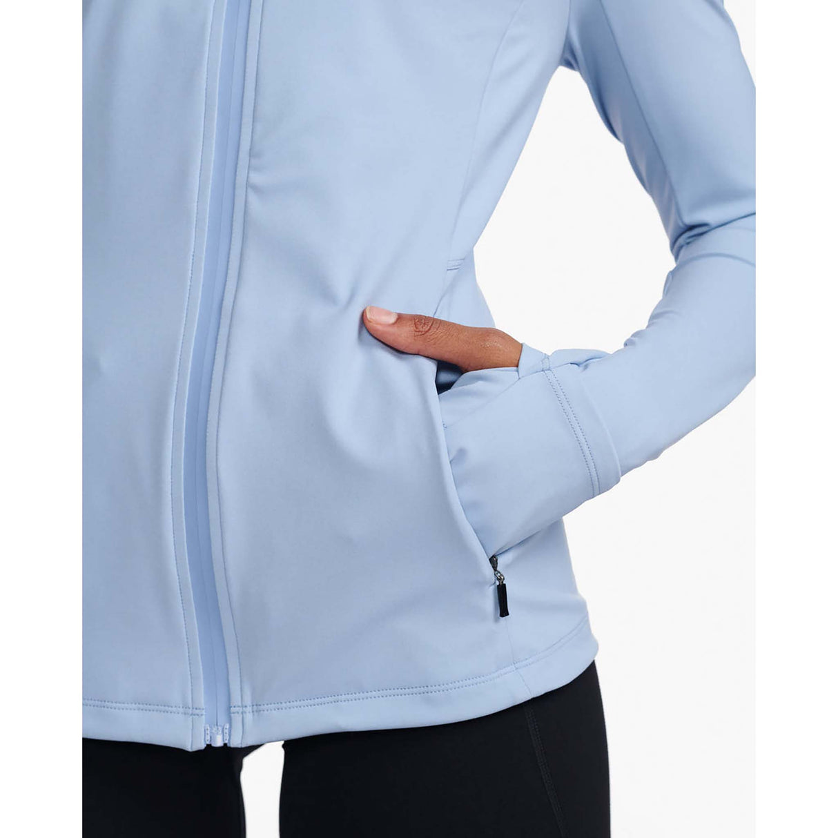 2XU Form Jacket manteau sport Forever blanc femme poche