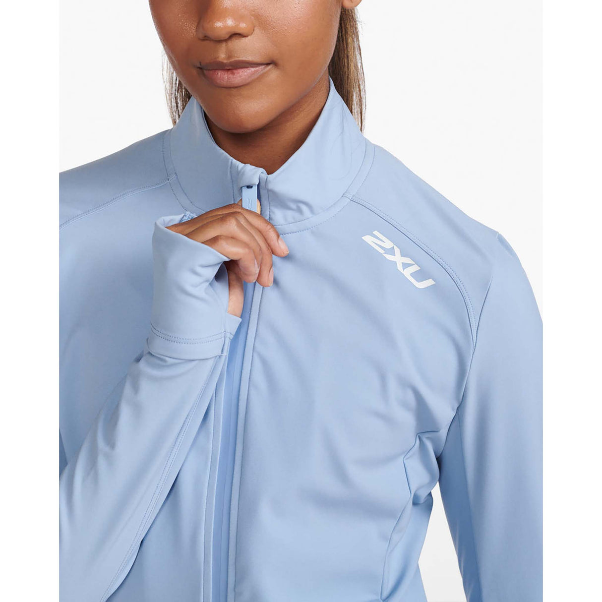 2XU Form Jacket manteau sport Forever blanc femme fermeture eclair