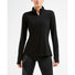 2XU Heat 1/4 Zip Top pour femme noir